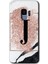 Samsung Galaxy S9 Kılıf Hd Desen Baskılı Arka Kapak - Pembe Mermer Desenli J Harfi 1