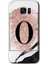 Samsung Galaxy S7 Edge Kılıf Hd Desen Baskılı Arka Kapak - Pembe Mermer Desenli O Harfi 1