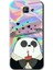 Samsung Galaxy A8 2016 Kılıf Hd Desen Baskılı Arka Kapak - Milkshake Panda 1