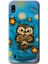 Samsung Galaxy A10 Kılıf Hd Desen Baskılı Arka Kapak - Owl Bird Stars 1