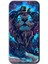 Samsung Galaxy A8 2016 Kılıf Hd Desen Baskılı Arka Kapak - Neon Aslan 1