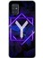 Samsung Galaxy A51 Kılıf Hd Desen Baskılı Arka Kapak - Dark Neon Yaprak Y Harfi 1