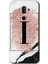 Samsung Galaxy J6 Plus Kılıf Hd Desen Baskılı Arka Kapak - Pembe Mermer Desenli I Harfi 1