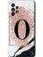 Samsung Galaxy A73 Kılıf Hd Desen Baskılı Arka Kapak - Pembe Mermer Desenli O Harfi 1