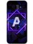 Samsung Galaxy J6 Plus Kılıf Hd Desen Baskılı Arka Kapak - Dark Neon Yaprak A Harfi 1