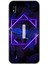 Samsung Galaxy A10 Kılıf Hd Desen Baskılı Arka Kapak - Dark Neon Yaprak I Harfi 1