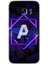 Samsung Galaxy S7 Edge Kılıf Hd Desen Baskılı Arka Kapak - Dark Neon Yaprak A Harfi 1