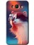 Samsung Galaxy J7 2016 Kılıf Hd Desen Baskılı Arka Kapak - Cat Butterfly 1