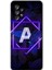Samsung Galaxy A73 Kılıf Hd Desen Baskılı Arka Kapak - Dark Neon Yaprak A Harfi 1