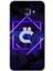 Samsung Galaxy C7 Pro Kılıf Hd Desen Baskılı Arka Kapak - Dark Neon Yaprak Ö Harfi 1