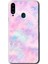 Samsung Galaxy A20S Kılıf Hd Desen Baskılı Arka Kapak - Pembe-Duman 1