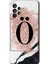 Samsung Galaxy A52 Kılıf Hd Desen Baskılı Arka Kapak - Pembe Mermer Desenli Ö Harfi 1