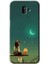 Samsung Galaxy J6 Plus Kılıf Hd Desen Baskılı Arka Kapak - Kedili Kız 1