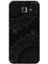 Samsung Galaxy A8 2016 Kılıf Hd Desen Baskılı Arka Kapak - Siyah Mandala 1
