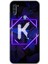 Samsung Galaxy A11 Kılıf Hd Desen Baskılı Arka Kapak - Dark Neon Yaprak K Harfi 1