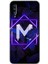 Samsung Galaxy A30S Kılıf Hd Desen Baskılı Arka Kapak - Dark Neon Yaprak M Harfi 1