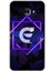 Samsung Galaxy C7 Kılıf Hd Desen Baskılı Arka Kapak - Dark Neon Yaprak G Harfi 1