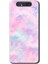 Samsung Galaxy A80 Kılıf Hd Desen Baskılı Arka Kapak - Pembe-Duman 1