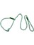 Köpek gezdirme kayışı boyun tasmalı takım halat yeşil beyaz uzunluk:120cm kalınlık:10mm dog leash TB2-6 3