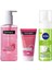Canlandırıcı Yüz Tem.Jeli 200ml&Vısıbly Pembe Peeling Jel 150ml&Nıvea Detox Yüz Yıkama Köp.150ml 1