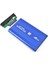 2.5'' Inç Sata 2.0 HDD Harddisk Kutu Aliminyum Gövde - Harici HDD Hard Disk Kutusu Mavi 4