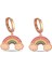 925 Ayar Gümüş Rose Gökkuşağı Küpe - K098301 2