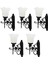 5pcs Vintage Style Miniatür Sokak Işık Modeli Bahçe Yard Stili D Sconce D (Yurt Dışından) 1