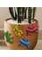 4pcs Gecko Dekor Asma Dekorasyonlar Bahçe Heykelleri Çekme Çimen (Yurt Dışından) 4