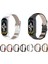 Xiaomi Mi Band 7/7 Nfc Kırmızı Gümüş Için Üst Kat Cowhide Watch Band (Yurt Dışından) 2