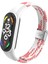 Xiaomi Mi Band 7 Pembe Beyaz Için Naylon Örgülü Saat Grubu (Yurt Dışından) 2
