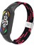 Xiaomi Mi Band 7 Siyah Kırmızı Için Naylon Örgülü Saat Bandı (Yurt Dışından) 2