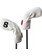 9 Adet Golf Club Demir Headcover Uzun Boyun Koruma Pu Golf Aksesuarları Beyaz (Yurt Dışından) 3