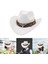 Klasik Kovboy Şapkası Cosplay Güneşlik Fotoğrafı Yetişkinler Için Beyaz Seyahat Beyaz(Yurt Dışından) 5