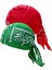 Korsan Şapkalar Bandana Beanie Rap Kask Astar Baş Sargısı Yeşil Kırmızı 1