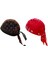 Korsan Şapkalar Bandana Beanie Rap Kask Astar Baş Sargısı Atardı Kırmızı Çiçek 1