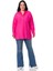 Büyük Beden Torba Cepli Yanları Yırtmaçlı Fuşya Gömlek 2