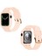 Apple Watch 7 41MM / 6 & Se & 5 & 4 40MM / 3 & 2 ve 1 38MM (Pembe) 2