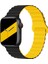 Apple Watch 7 41MM / 6 & Se & 5 & 4 40MM / 3 & 2 ve 1 38MM (Siyah Sarı) 1