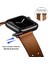 Apple Watch 7 41MM / 6 & Se & 5 & 4 40MM / 3 & 2 ve 1 38MM (Kırmızı Kahverengi) Için Kayış 3