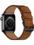 Apple Watch 7 41MM / 6 & Se & 5 & 4 40MM / 3 & 2 ve 1 38MM (Kırmızı Kahverengi) Için Kayış 4