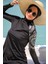 Marina Kadın Siyah Desen Detaylı Tasarım Tesettür Mayo M2225