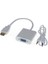 HDMI To VGA Kablo Monitör Tv Çevirici Dönüştürücü Kablo + Ses Kablo Destekli 1