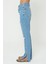 Diana Açık Mavi Yüksek Bel Paçası Yırtmaçlı Yıpratmalı Düğmeli Dad Straight Fit Jean Pantolon C 4517-060 3
