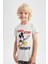 Erkek Çocuk Disney Mickey & Minnie Kısa Kollu Şort Pijama Taıkım X5090A622HS 4