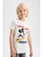 Erkek Çocuk Disney Mickey & Minnie Kısa Kollu Şort Pijama Taıkım X5090A622HS 5