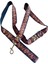 Köpek gezdirme tasması orta ırk destekli kolon kaplan desen genişlik:2,5cm uzunluk:120cm dog leash B4-1 1