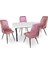 Anemon Werzalit - Çırağan Masa Takımı (80X140) - Pembe 1