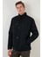 Regular Fit Fermuarlı Cepli Dik Yaka Şişme Mont Erkek Mont 5840014 4
