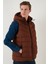 Fermuarlı Slim Fit Kapüşonlu Şişme Yelek Erkek Yelek 5711451 3
