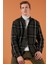 Pamuklu Ekoseli Slim Fit Düğmeli Yaka Gömlek Erkek Gömlek CF23W114653 1